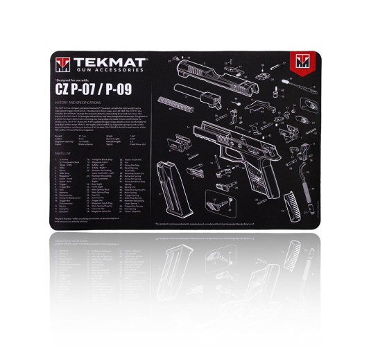 TekMat - Mata do czyszczenia broni CZ P-07 / P-09 - TEK-R17-CZP07