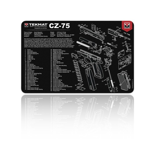 TekMat - Mata do czyszczenia broni CZ-75 - TEK-R17-CZ75