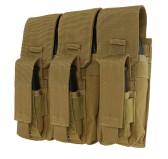 Condor - Ładownica MOLLE Kangaroo na magazynki AK - Potrójna - Coyote Brown - MA72-498