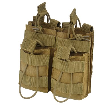 Condor - Ładownica MOLLE na magazynki AR15 dwuwarstwowa - Double Stacker M4 Mag Pouch - Podwójna - Coyote Brown - MA43-498