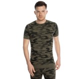 Spaio - Koszulka termoaktywna T-shirt Military - Moro Forest Green