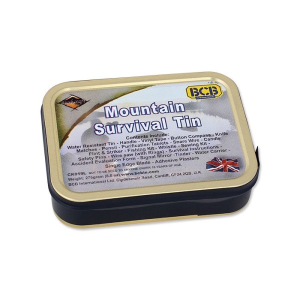 BCB - Zestaw Surwiwalowy - Mountain Survival Tin - CK019L