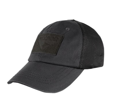 Condor - Czapka Mesh Tactical Cap - Czarny - TCM-002