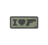 101 Inc. - Naszywka 3D - I Love My Sidearm - Zielony OD