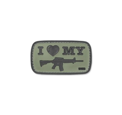 101 Inc. - Naszywka 3D - I Love My M4 - Zielony OD