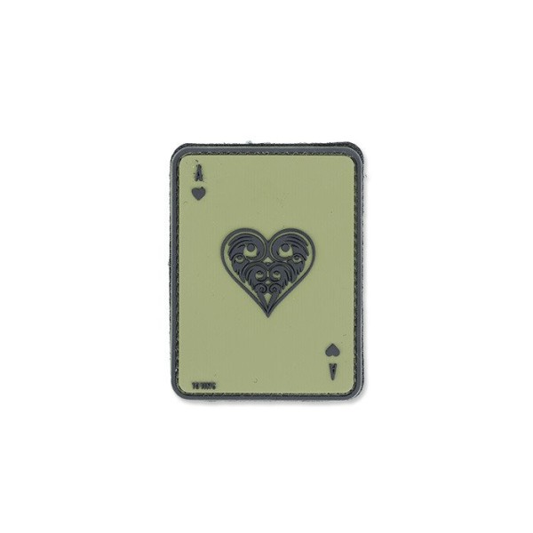 101 Inc. - Naszywka 3D - Ace Of Hearts - Zielony OD