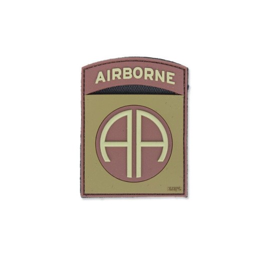 101 Inc. - Naszywka 3D - Airborne 82nd - Brązowy