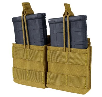 Condor - Open Top Double M14 Mag Pouch - Coyote Brown - MA24-498