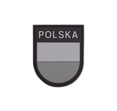 101 Inc. - Naszywka 3D - Polska tarcza - Szary - 444130-7017