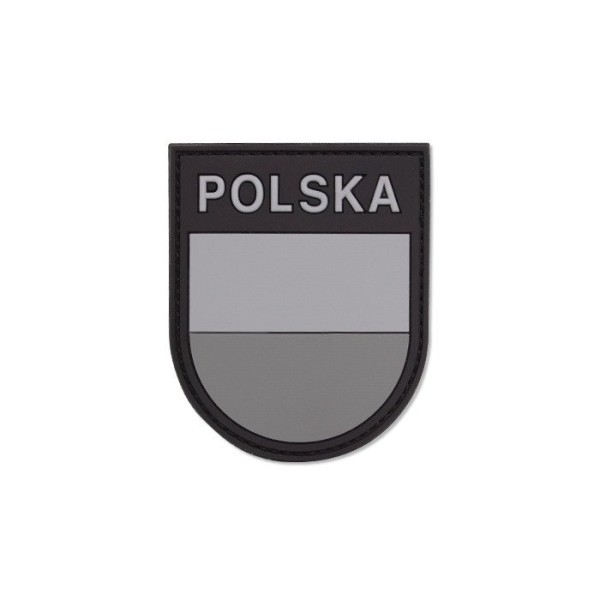 101 Inc. - Naszywka 3D - Polska tarcza - Szary - 444130-7017