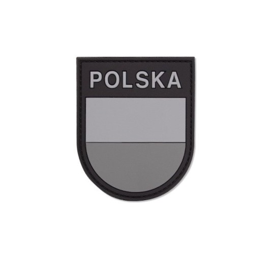 101 Inc. - Naszywka 3D - Polska tarcza - Szary - 444130-7017