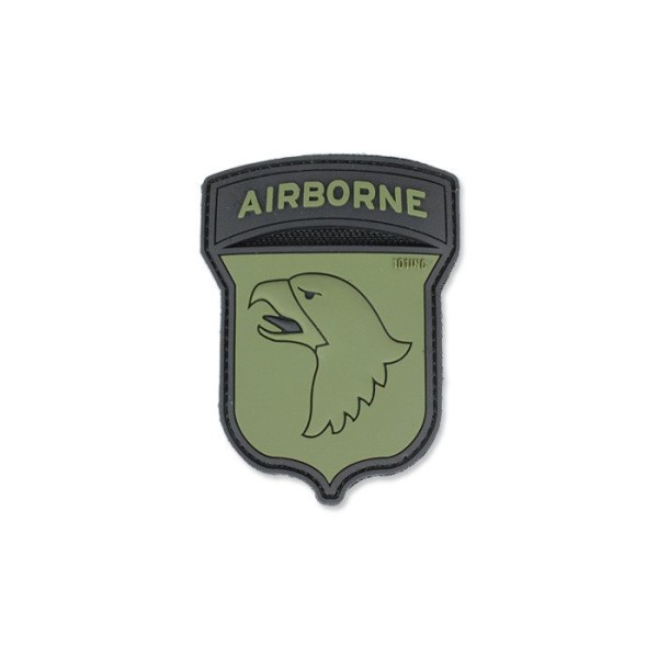 101 Inc. - Naszywka 3D - Airborne 101st - Zielony OD