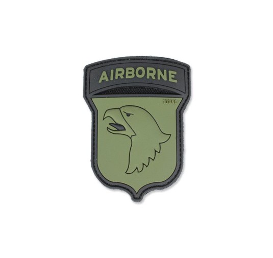 101 Inc. - Naszywka 3D - Airborne 101st - Zielony OD