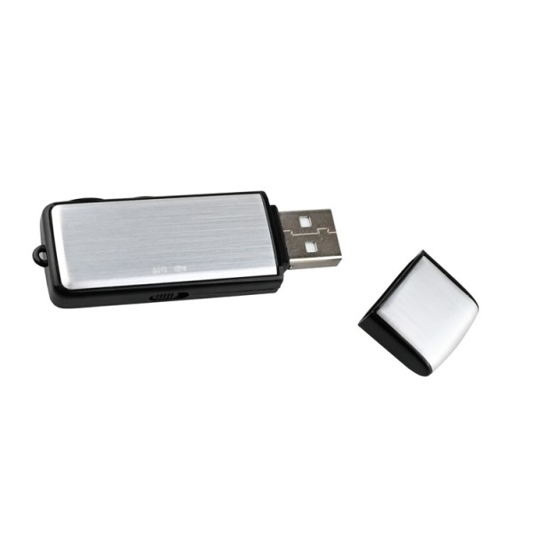 Dyktafon pendrive z detekcją dźwięku VOS Black-200 16GB Dyktafon pendrive z detekcją dźwięku VOS Black-200 16GB