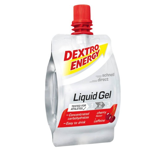 Dextro Energy - Żel energetyczny Liquid Gel - 60 ml - Wiśnia z kofeiną - DE15