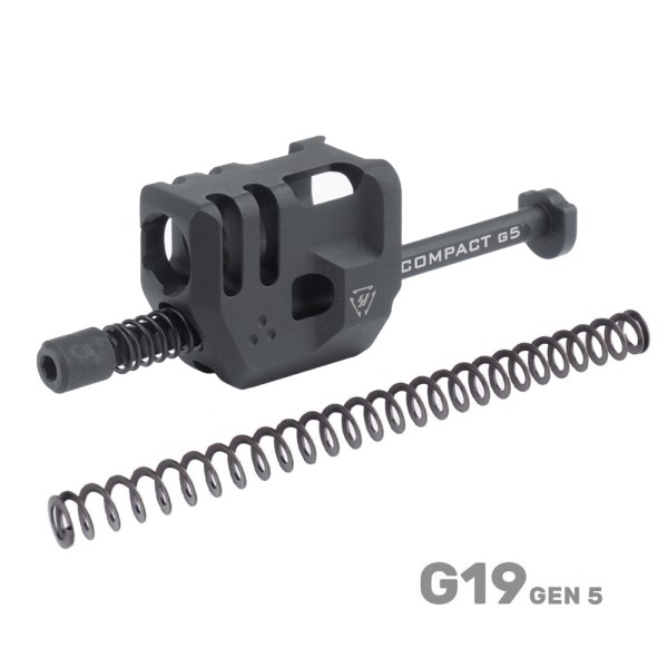 Strike Industries - Kompensator Mass Driver Comp do Glock 19 Gen5 - Czarny - SI-G5-MDCOMP-C