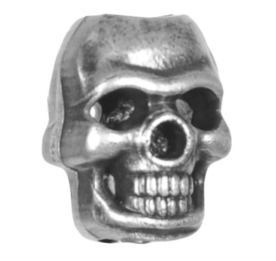 Koralik M-Tac Skull Stopper kolor srebrny