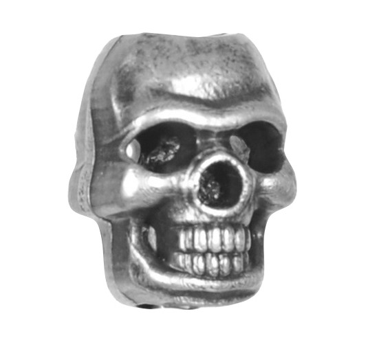 Koralik M-Tac Skull Stopper kolor srebrny