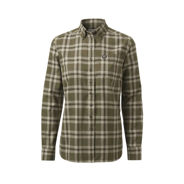 Koszula damska Chevalier Teal Light Flannel Olive Green Checked 34