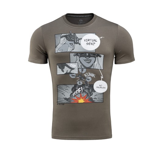 Koszulka M-Tac Comics Drone Girl ciemnooliwkowa 3XL