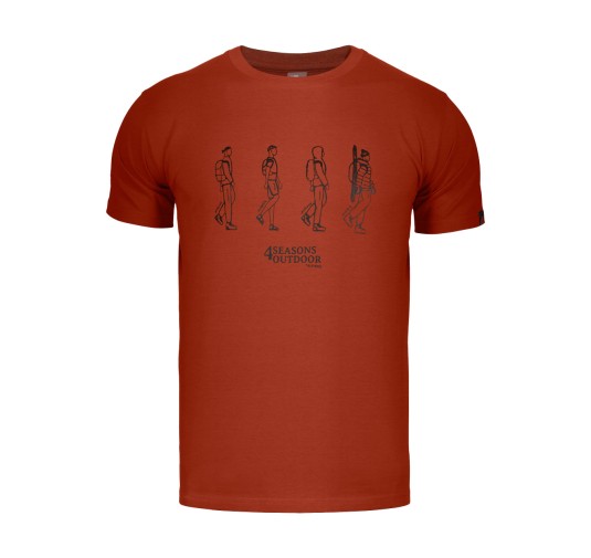 Koszulka męska Alpinus Four pomarańczowa 2XL