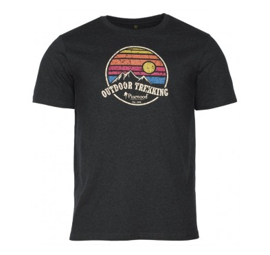 Koszulka męska Pinewood Outdoor Recycled, antracytowa L