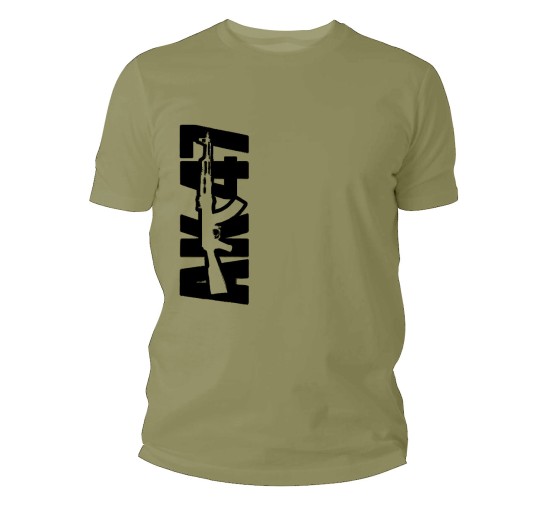 Koszulka męska TigerWood AK47 oliwkowa S