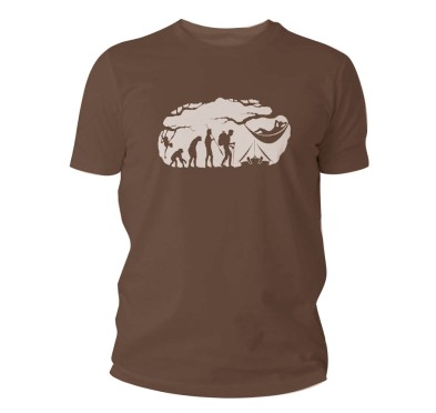 Koszulka męska TigerWood Bushcraft Evolution brązowa S