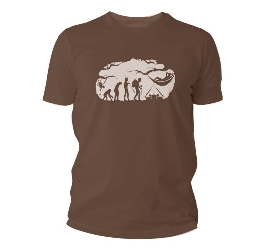 Koszulka męska TigerWood Bushcraft Evolution brązowa S