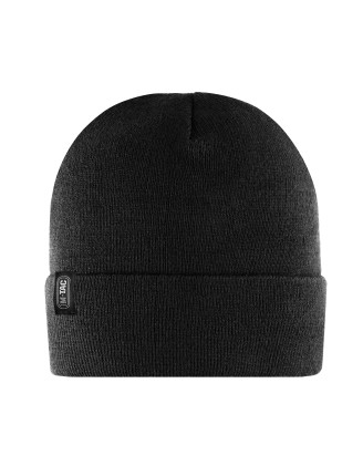 Czapka M-Tac dzianinowa 100% akryl cienka przędza czarna L/XL