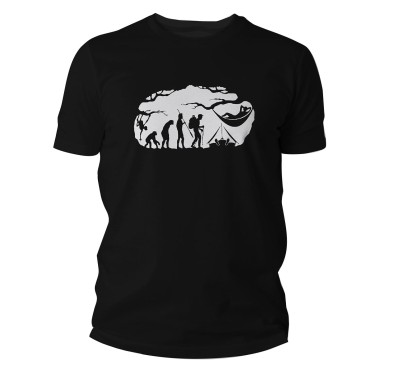 Koszulka męska TigerWood Bushcraft Evolution czarna S