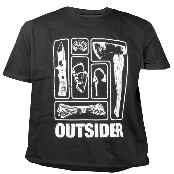Koszulka męska TigerWood Outsider czarna 2XL