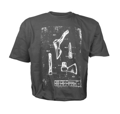 Koszulka męska TigerWood Tech-Axe ciemnoszara S
