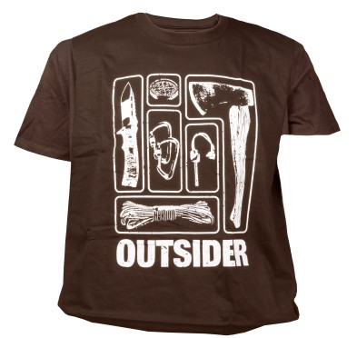 Koszulka męska TigerWood Outsider brązowa XL