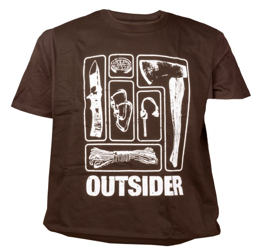 Koszulka męska TigerWood Outsider brązowa XL