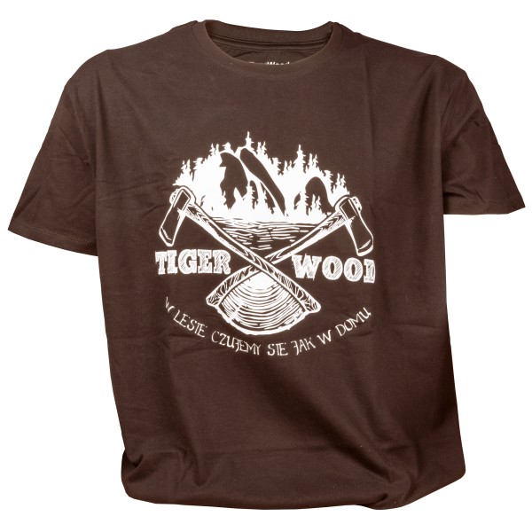Koszulka męska TigerWood Two Axes brązowa M Koszulka męska TigerWood Two Axes brązowa M
