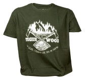 Koszulka męska TigerWood Two Axes zielona 2XL