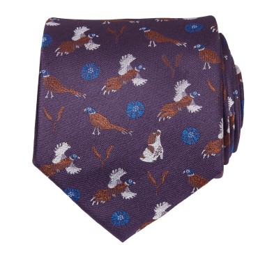 Krawat Chevalier Spaniel Silk Tie