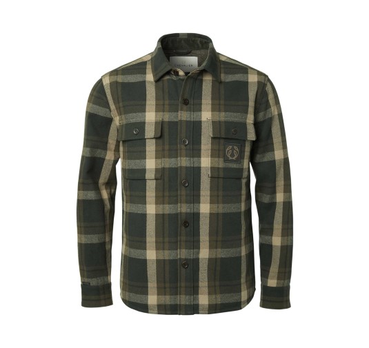 Kurtka koszulowa męska Chevalier Axe Green Checked M