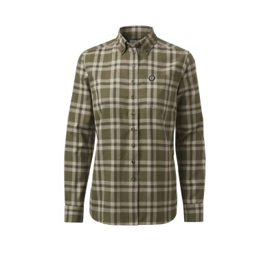 Koszula damska Chevalier Teal Light Flannel Olive Green Checked 42