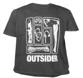 Koszulka męska TigerWood Outsider ciemnoszara S