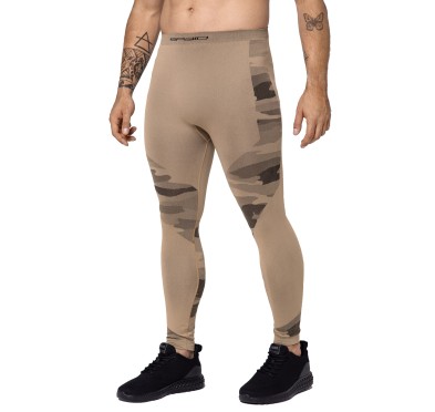 Legginsy męskie Spaio Military piaskowe M