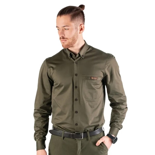 Koszula męska Tagart Porto slim zielona S