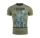 Koszulka męska M-Tac Freedom oliwkowa L Koszulka męska M-Tac Freedom oliwkowa L