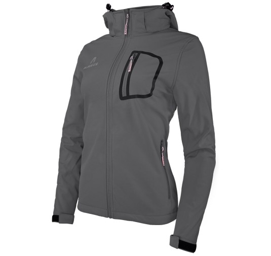 Kurtka damska Alpinus Softshell Bergamo grafitowa M