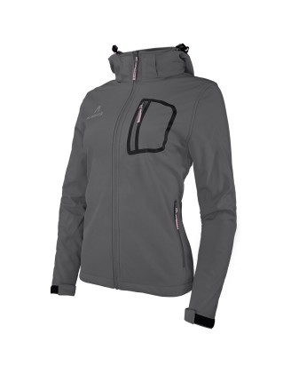 Kurtka damska Alpinus Softshell Bergamo grafitowa M