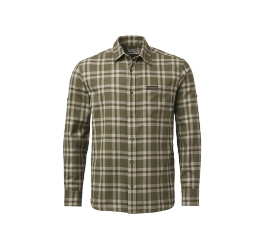 Koszula męska Chevalier Teal Light Flannel Olive Green Checked XL