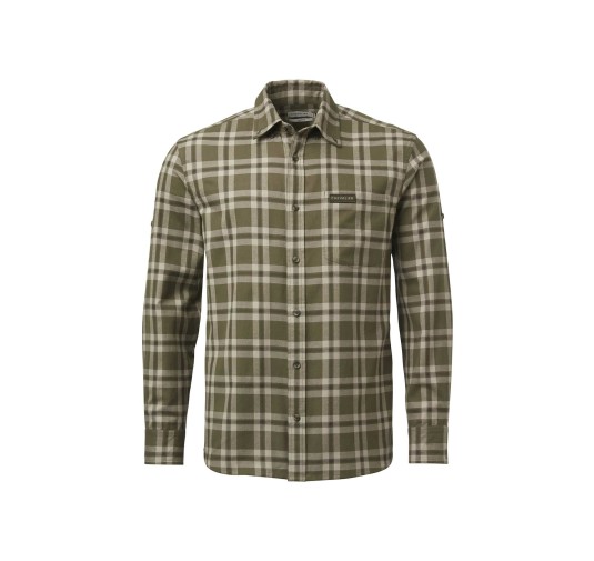 Koszula męska Chevalier Teal Light Flannel Olive Green Checked 3XL