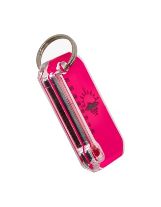 Brelok z termometrem Sun Co. Zip-O-Gage Neon różowy