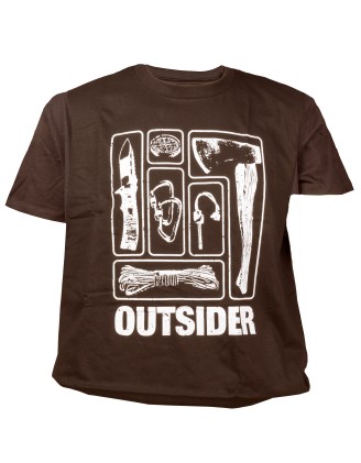 Koszulka męska TigerWood Outsider brązowa S